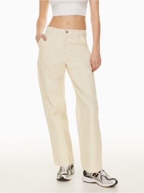 TNA Artitzia Greenwich Pant Wide Leg Cream Color Sz 12